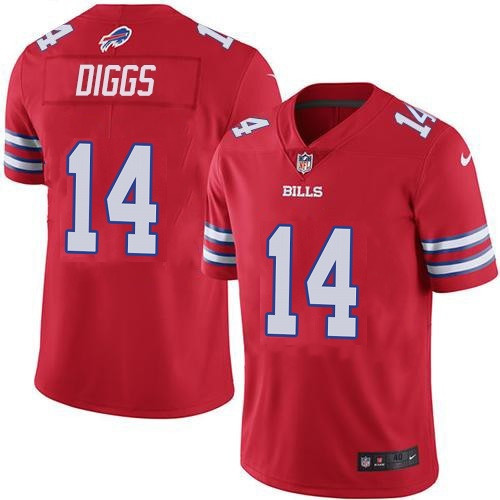 Men's Buffalo Bills #14 Stefon Diggs Red NFL Stitched Jersey Men's Buffalo Bills #14 Stefon Diggs Red NFL Stitched Jersey